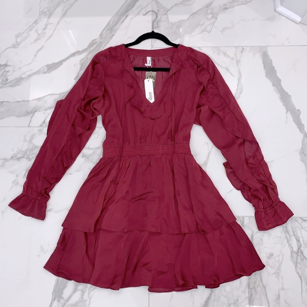 SOLD!! NEW Boutique Holiday Christmas Party Dress Red, - Picture 7 of 11